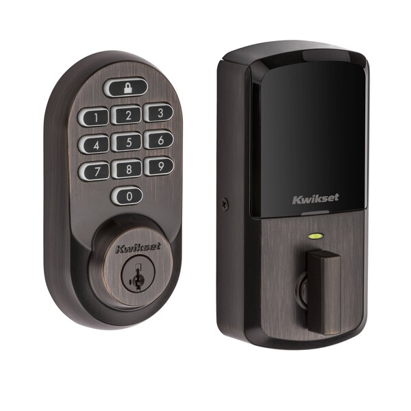 Halo Wi-Fi Enabled Smart Lock Deadbolt with Keypad and SmartKey Backup Venetian Bronze Finish